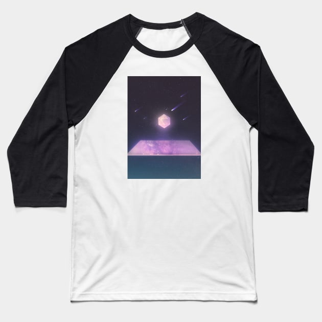 The Center of The Universe Baseball T-Shirt by linearcollages